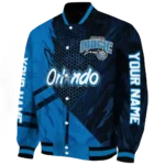 personalized orlando magic hexagon mesh blue black varsity jacket best selling.webp