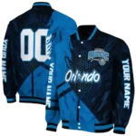 personalized orlando magic hexagon mesh blue black varsity jacket best selling.webp