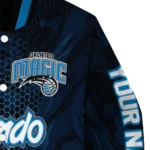 personalized orlando magic hexagon mesh blue black varsity jacket best selling.webp