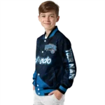 personalized orlando magic hexagon mesh blue black varsity jacket best selling.webp