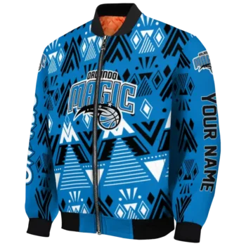 personalized orlando magic pyramid shapes blue bomber jacket best selling