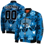 personalized orlando magic pyramid shapes blue bomber jacket best selling