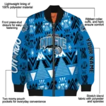 personalized orlando magic pyramid shapes blue bomber jacket best selling