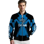 personalized orlando magic spider mark blue bomber jacket best selling