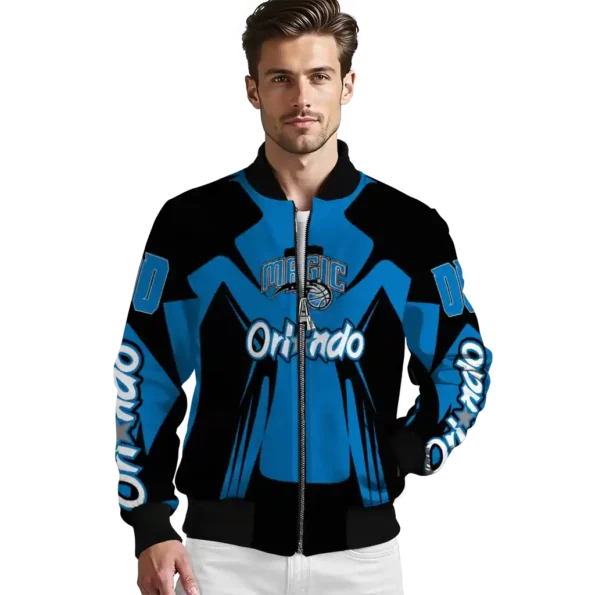 personalized orlando magic spider mark blue bomber jacket high quality