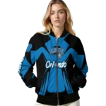 personalized orlando magic spider mark blue bomber jacket best selling