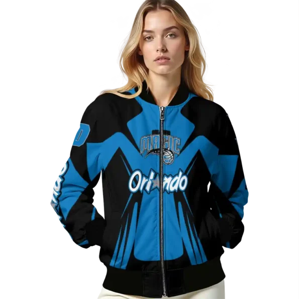 personalized orlando magic spider mark blue bomber jacket latest model