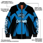 personalized orlando magic spider mark blue bomber jacket best selling