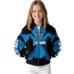 personalized orlando magic spider mark blue bomber jacket best selling