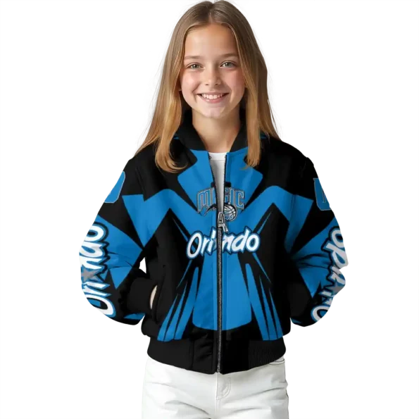 personalized orlando magic spider mark blue bomber jacket top rated