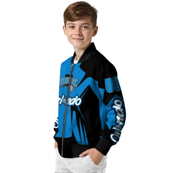personalized orlando magic spider mark blue bomber jacket trendy