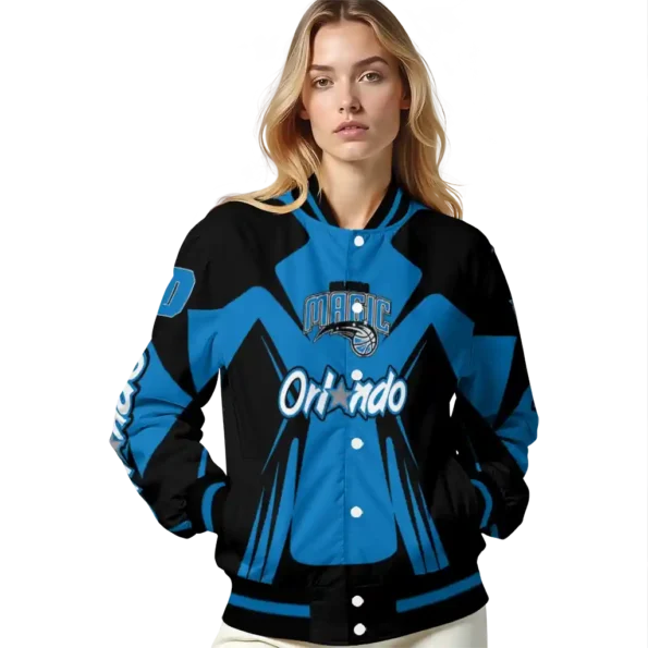 personalized orlando magic spider mark blue varsity jacket latest model.webp