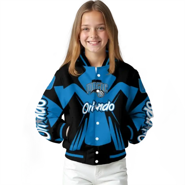 personalized orlando magic spider mark blue varsity jacket top rated.webp