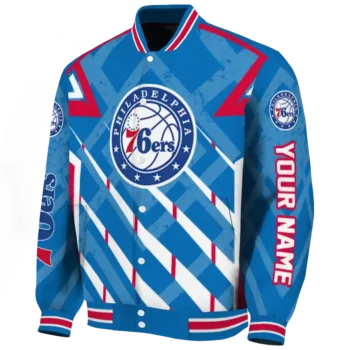 personalized philadelphia 76ers chevron angles blue varsity jacket best selling.webp