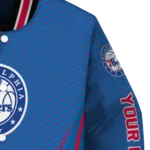 personalized philadelphia 76ers chevron arrow blue varsity jacket best selling.webp
