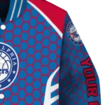 personalized philadelphia 76ers hexagon grid blue varsity jacket best selling.webp