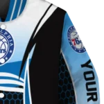 personalized philadelphia 76ers mesh effect blue black varsity jacket best selling.webp