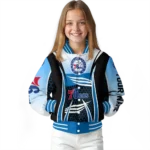 personalized philadelphia 76ers mesh effect blue black varsity jacket best selling.webp