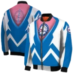 personalized philadelphia 76ers v stripes blue white bomber jacket best selling