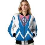 personalized philadelphia 76ers v stripes blue white bomber jacket best selling