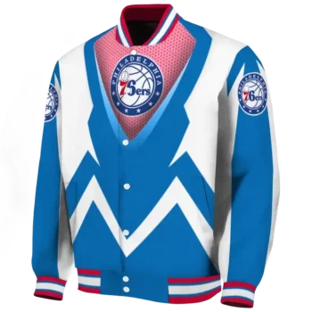 personalized philadelphia 76ers v stripes blue white varsity jacket best selling.webp