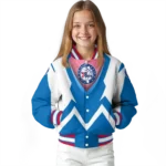 personalized philadelphia 76ers v stripes blue white varsity jacket best selling.webp