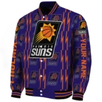 personalized phoenix suns bolt stripe purple varsity jacket best selling.webp