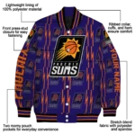 personalized phoenix suns bolt stripe purple varsity jacket best selling.webp