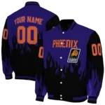 personalized phoenix suns flame border purple black varsity jacket best selling.webp