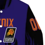 personalized phoenix suns flame border purple black varsity jacket best selling.webp