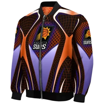 personalized phoenix suns mesh chest black bomber jacket best selling