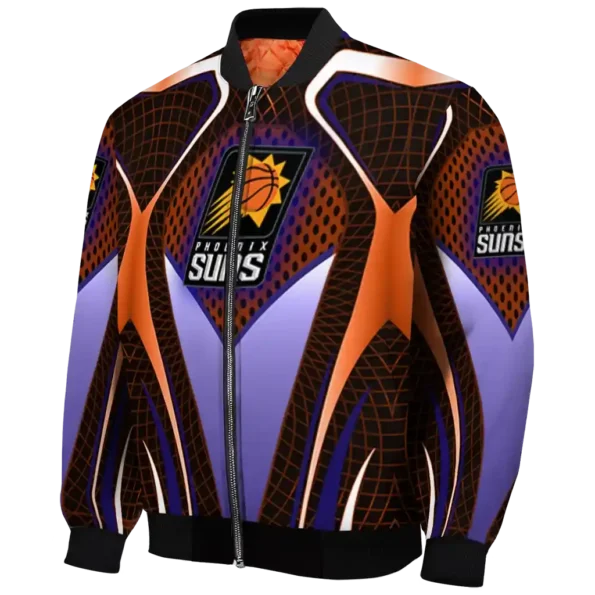 personalized phoenix suns mesh chest black bomber jacket best selling