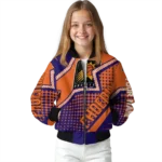 personalized phoenix suns star burst purple bomber jacket best selling