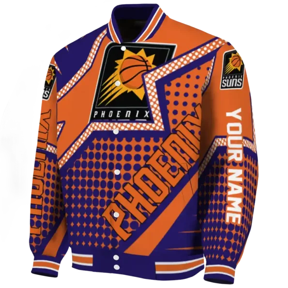 personalized phoenix suns star burst purple varsity jacket best selling.webp