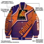 personalized phoenix suns star burst purple varsity jacket best selling.webp