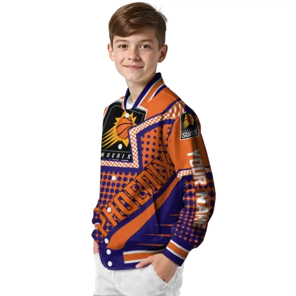 personalized phoenix suns star burst purple varsity jacket trendy.webp
