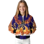 personalized phoenix suns winged blaze purple white bomber jacket best selling