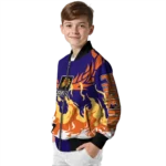 personalized phoenix suns winged blaze purple white bomber jacket best selling