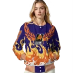 personalized phoenix suns winged blaze purple white varsity jacket best selling.webp