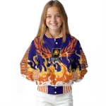 personalized phoenix suns winged blaze purple white varsity jacket best selling.webp