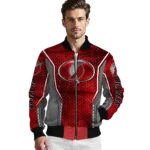 personalized portland trail blazers power plate red bomber jacket best selling