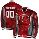 personalized portland trail blazers power plate red varsity jacket best selling.webp