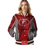 personalized portland trail blazers power plate red varsity jacket best selling.webp