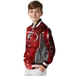 personalized portland trail blazers power plate red varsity jacket best selling.webp