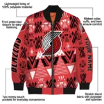 personalized portland trail blazers pyramid shapes red bomber jacket best selling