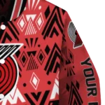 personalized portland trail blazers pyramid shapes red varsity jacket best selling.webp