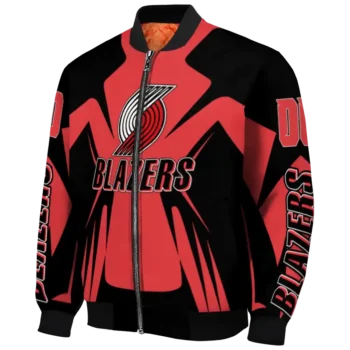 personalized portland trail blazers spider mark red bomber jacket best selling