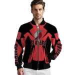 personalized portland trail blazers spider mark red bomber jacket best selling