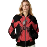 personalized portland trail blazers spider mark red bomber jacket best selling