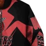 personalized portland trail blazers spider mark red bomber jacket best selling
